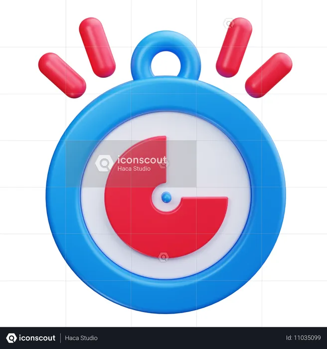 Cronógrafo  3D Icon