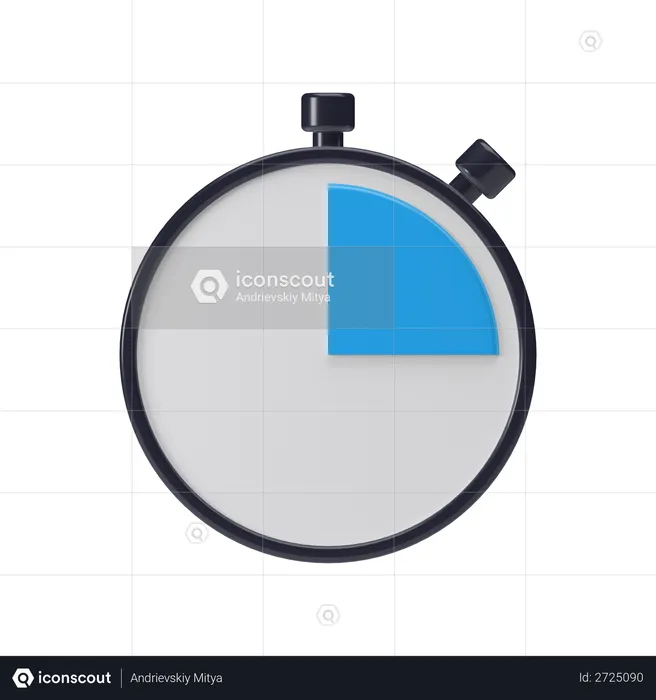 Cronógrafo  3D Illustration
