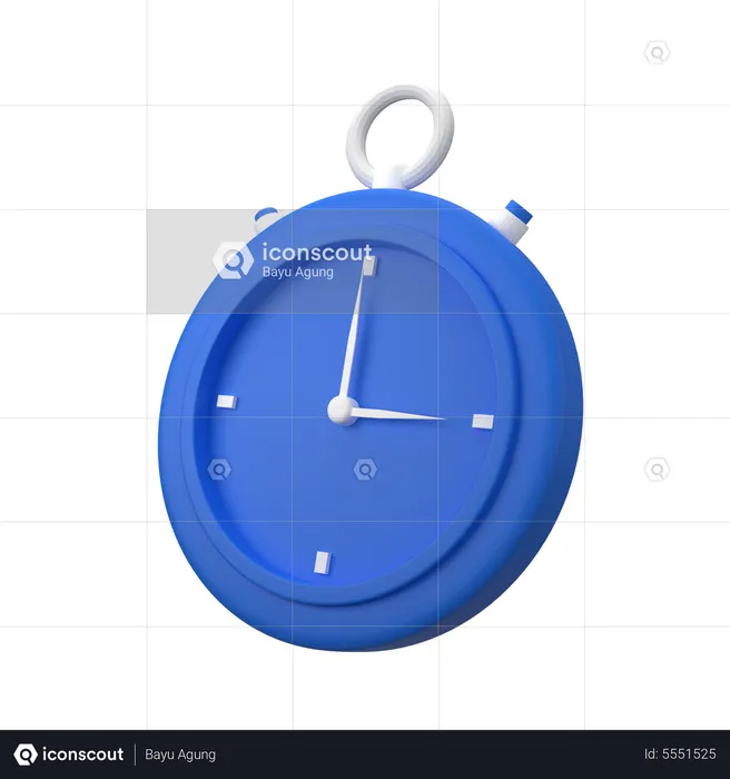 Cronógrafo  3D Icon