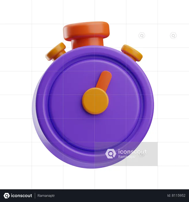 Cronógrafo  3D Icon