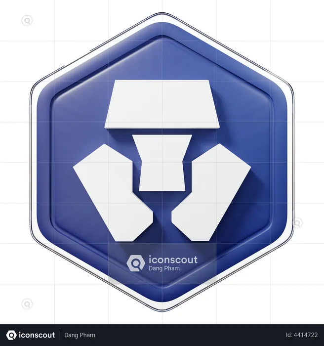 Cronos (CRO) Badge  3D Icon