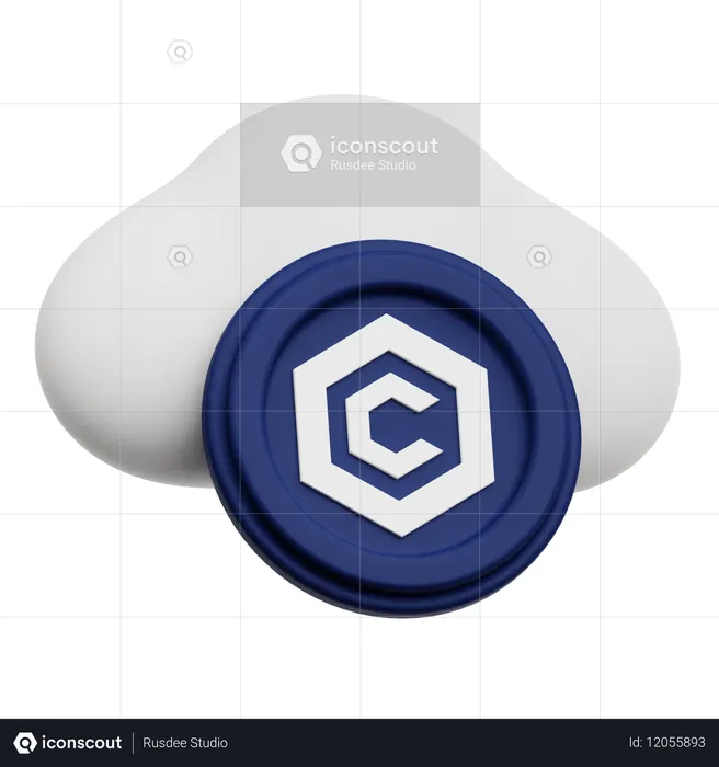 Cronos de la nube  3D Icon