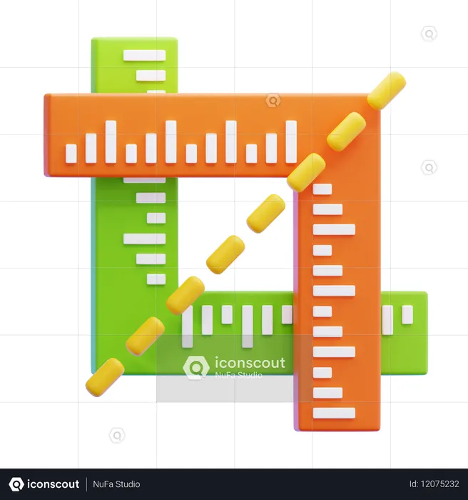 Crop Tool  3D Icon