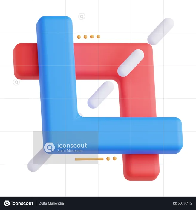 Crop Tool  3D Icon