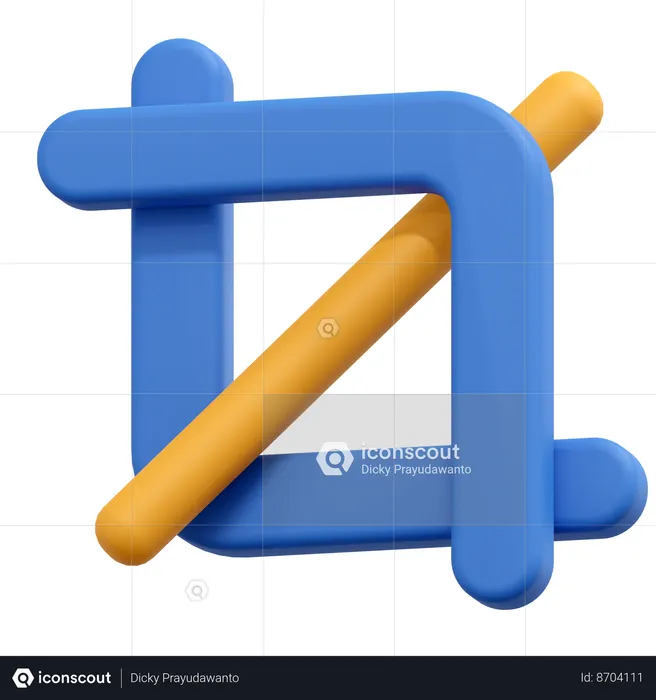 Crop Tool  3D Icon