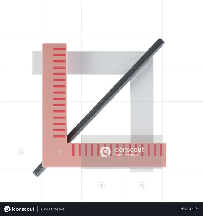 Crop Tool  3D Icon