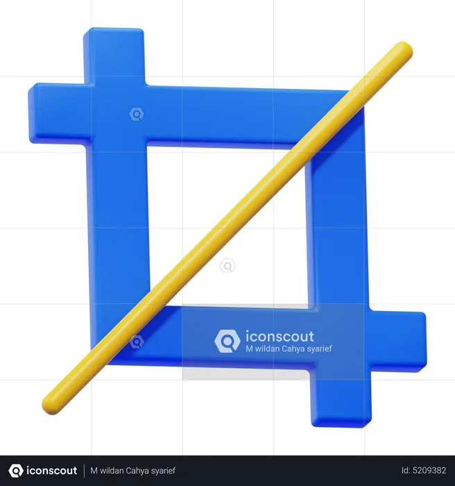 Crop Tool  3D Icon