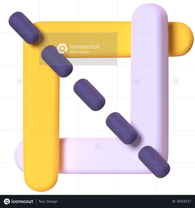 Crop Tool  3D Icon