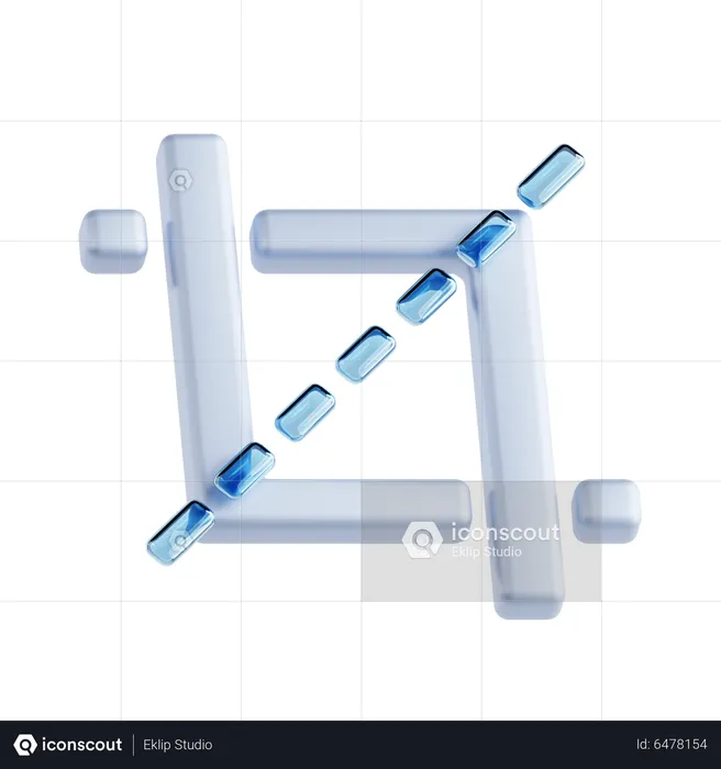 Crop Tool  3D Icon