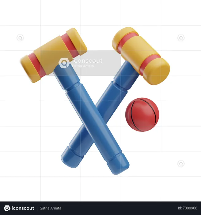 Croquet  3D Icon