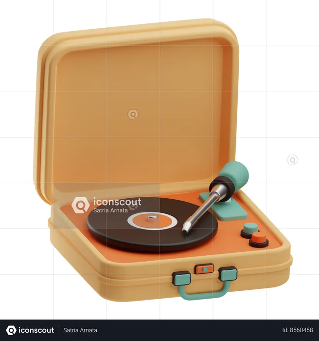 Platine vinyle Crosley  3D Icon