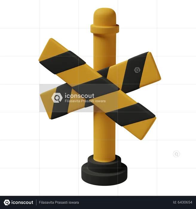 Cross Barrier  3D Icon