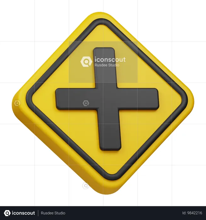 Cross Road  3D Icon