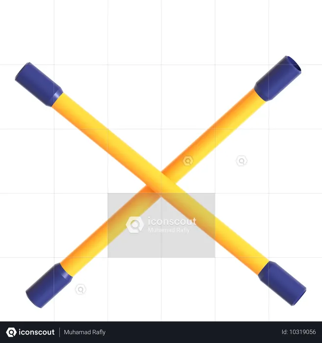 크로스 렌치  3D Icon