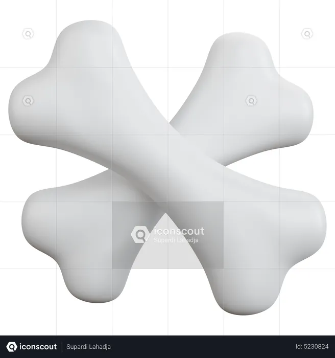 Crossbones  3D Icon