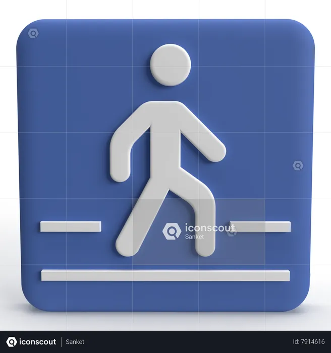 Crosswalk  3D Icon