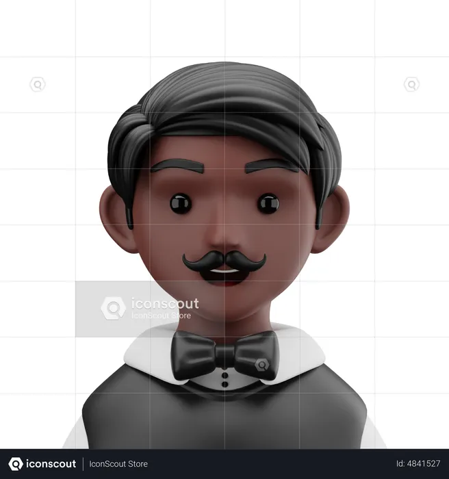 Croupier Man  3D Icon