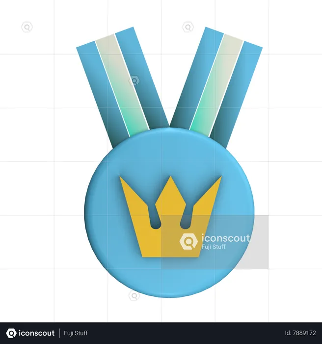 Crown Badge  3D Icon