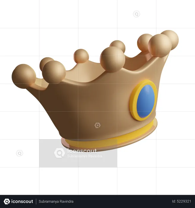 Crown Queen  3D Icon