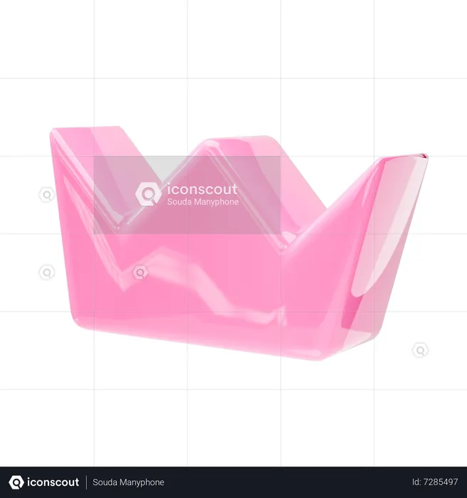 Crown Shape  3D Icon