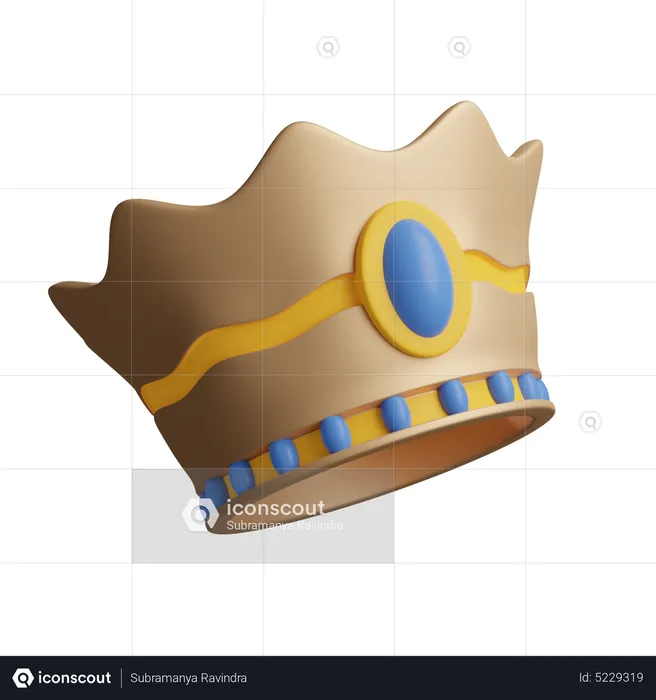 Crown Template  3D Icon