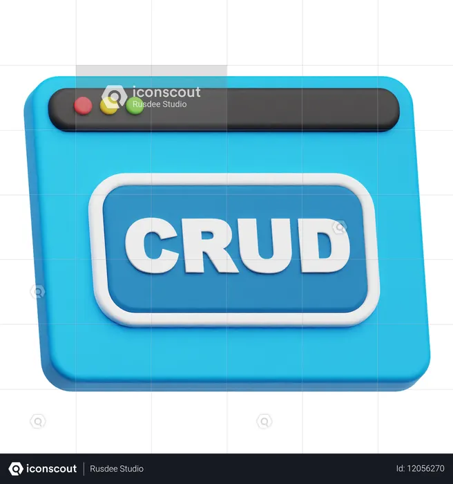 Crud Website  3D Icon