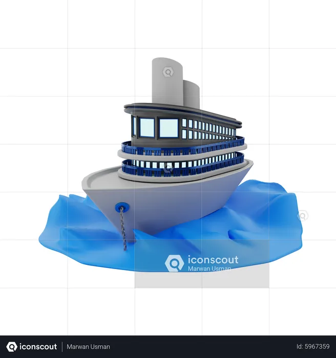 Cruise Journey  3D Icon