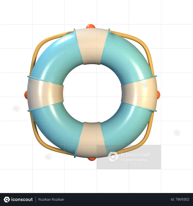 Cruise Lifebuoy  3D Icon