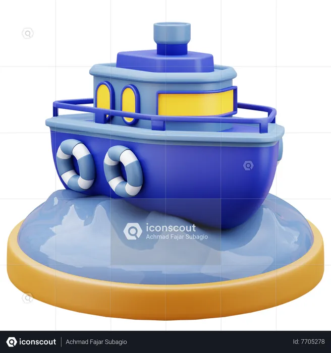 Cruise Ship  3D Icon