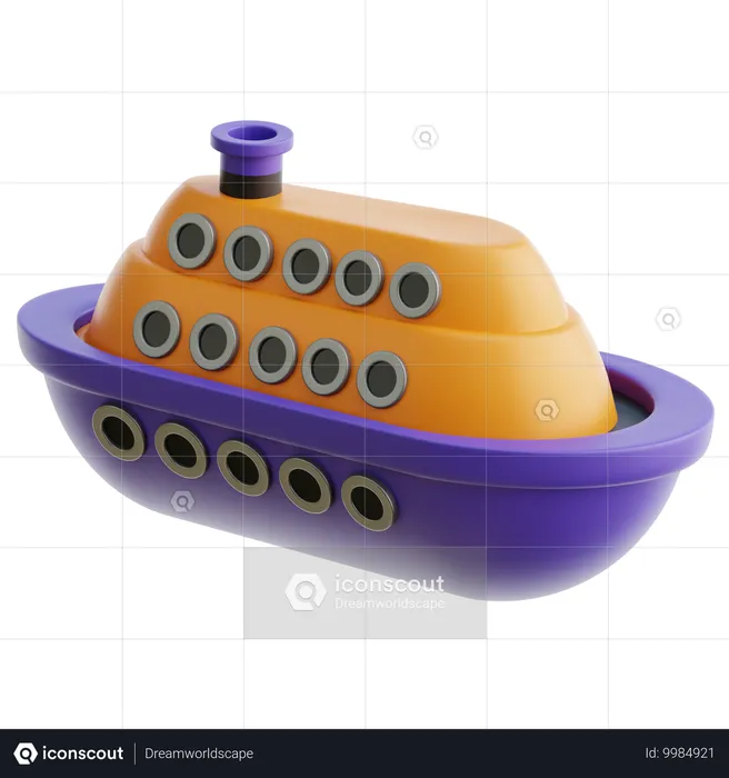 Cruiser Ship  3D Icon