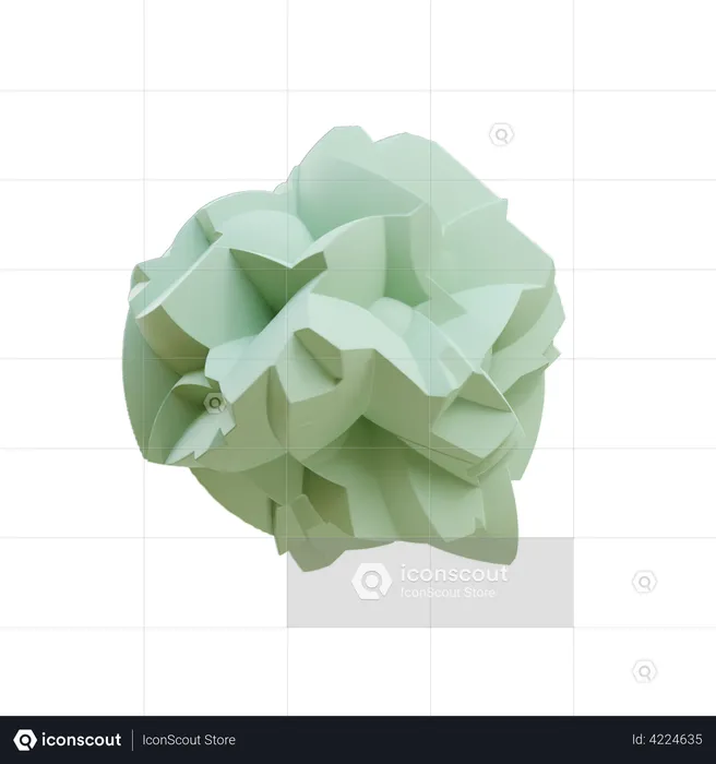 Crumbled Geometry  3D Icon