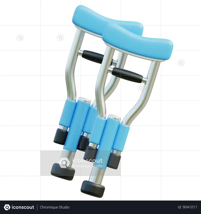 Crutch  3D Icon