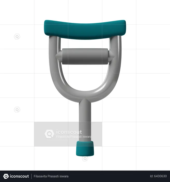 Crutch  3D Icon