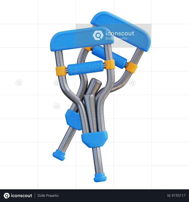 Crutch  3D Icon