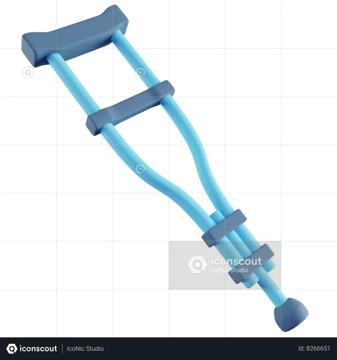 Crutch  3D Icon