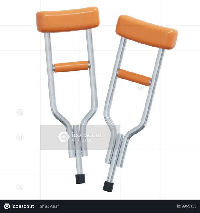 Crutch  3D Icon
