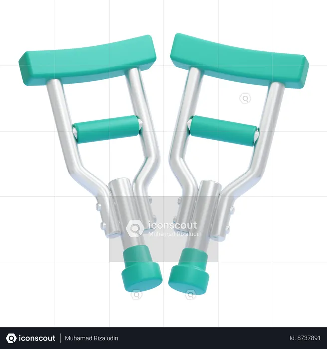 Crutches  3D Icon