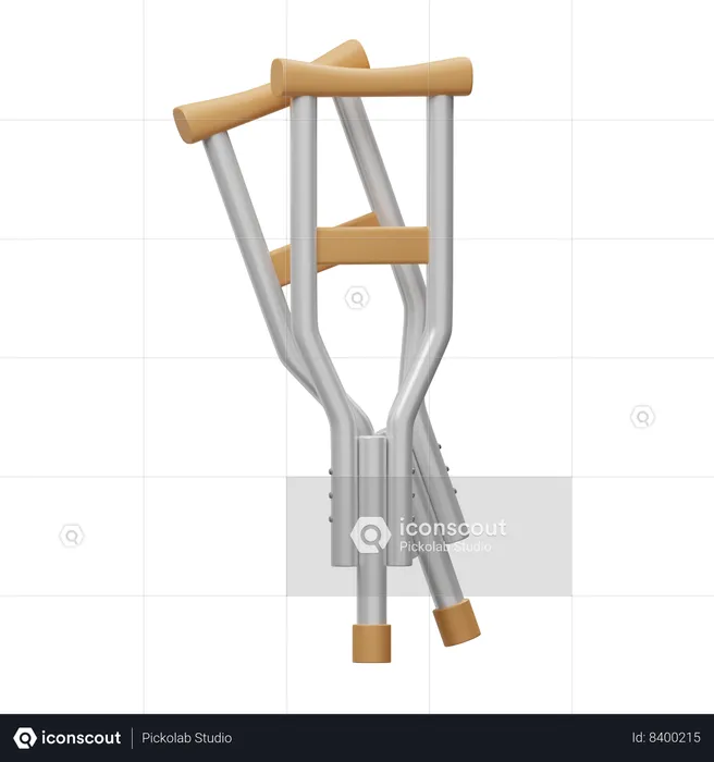 Crutches  3D Icon