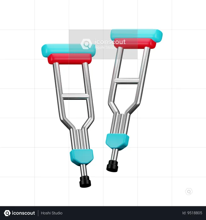 Crutches  3D Icon