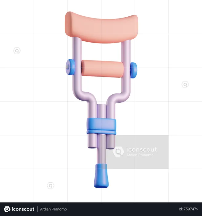 Crutches  3D Icon