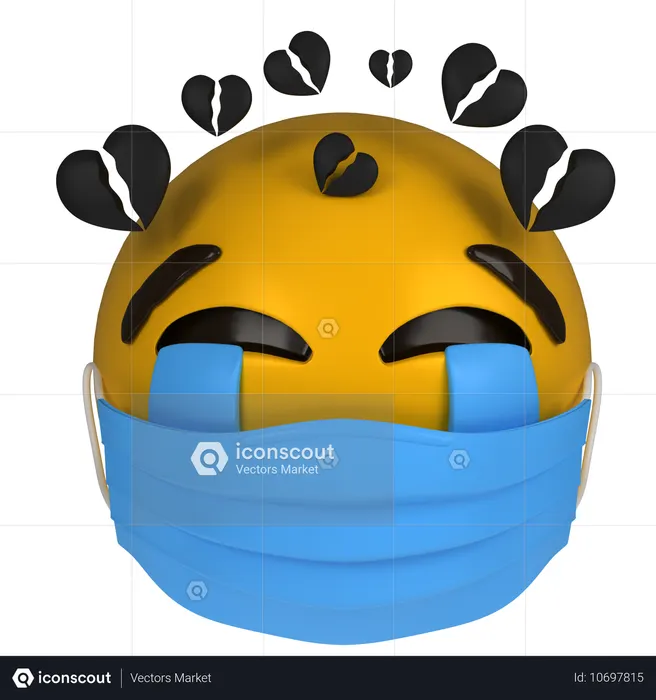 Crying  3D Icon