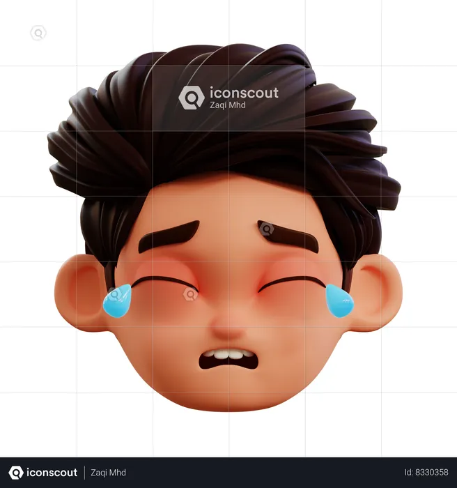 Crying Emoji Emoji 3D Icon