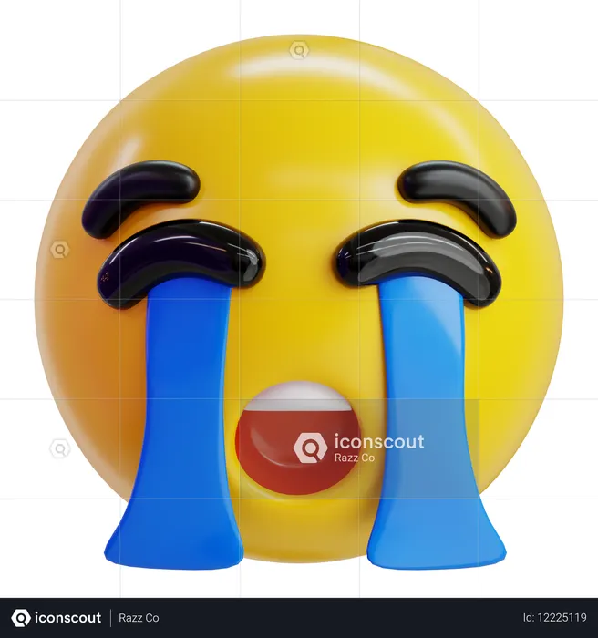 Crying Emoji Emoji 3D Icon