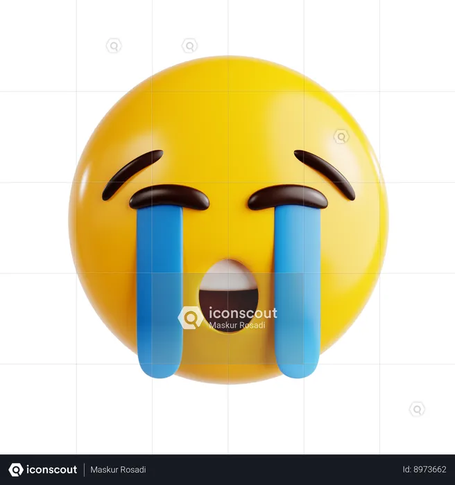 Crying Emoji Emoji 3D Icon