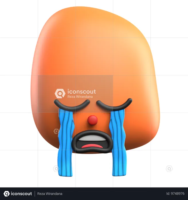 Crying Emoji Emoji 3D Icon