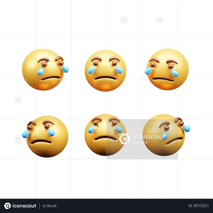 Crying expression  3D Icon