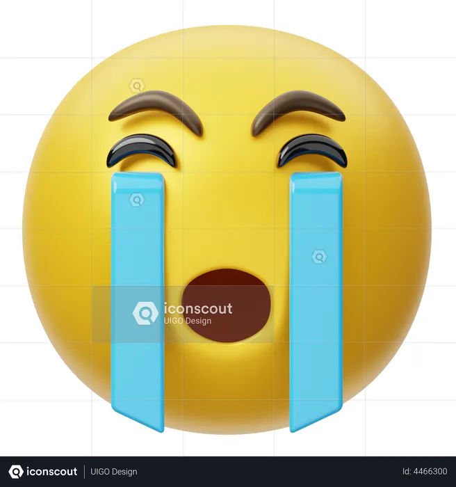 Crying Face Emoji 3D Emoji