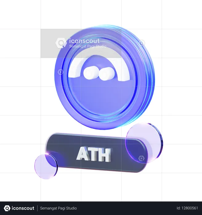 Crypto Ath  3D Icon