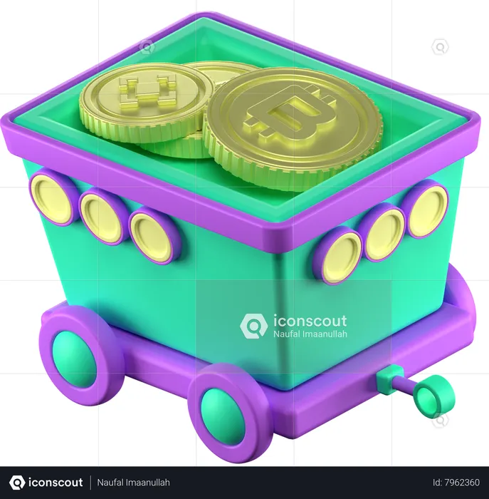 Panier crypto  3D Icon