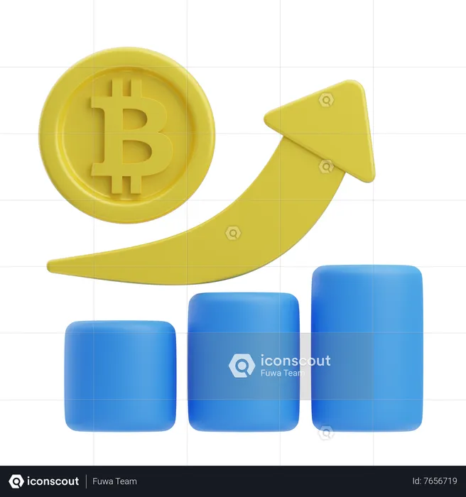Crypto Chart  3D Icon